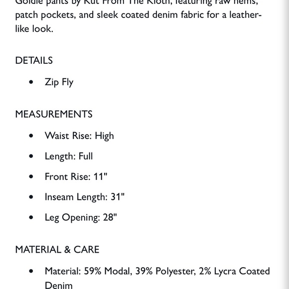 Kut from the Kloth Goldie High Rise Super Flare Black Wide-Leg coated pants - Picture 6 of 10